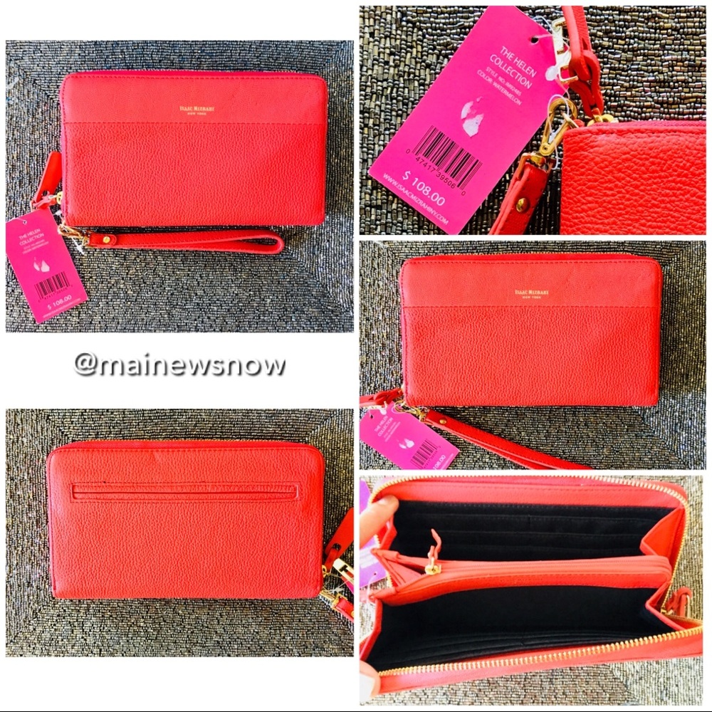“Isaac Mizrahi NY” Red Wristlet Wallet - NWT 👛